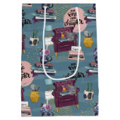 Buchliebhaber Mittlere Geschenktüte (Rückseite)