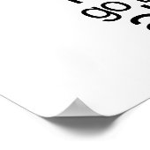 Buchliebhaber nie allein zu Bett gehen Poster (Ecke)