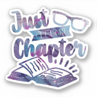 Buchliebhaber nur noch ein Kapitel Lila lesen Aufkleber