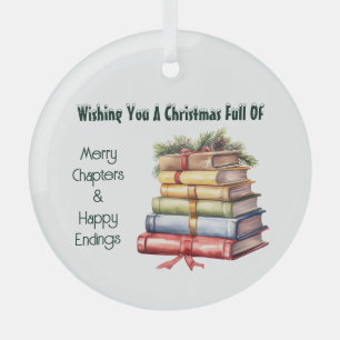 Buchliebhaber Ornament Aus Glas