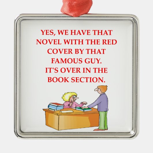 Buchliebhaber Ornament Aus Metall (Vorne)