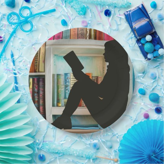 Buchliebhaber Pappteller (Party)