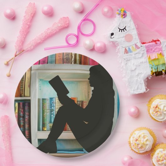 Buchliebhaber Pappteller (Party)