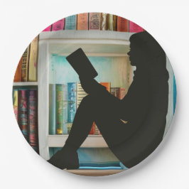 Buchliebhaber Pappteller