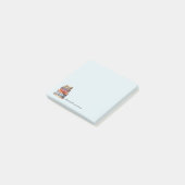 Buchliebhaber Personalisierter Benutzername Post-it Klebezettel (angewinkelt)