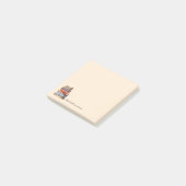 Buchliebhaber Personalisierter Benutzername Post-it Klebezettel (angewinkelt)