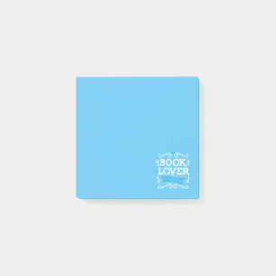 Buchliebhaber Post It Notes / Blau Post-it Klebezettel