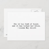 Buchliebhaber Postkarte (Vorne/Hinten)