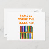 Buchliebhaber Postkarte (Vorne/Hinten)