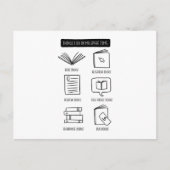 Buchliebhaber Postkarte (Vorderseite)