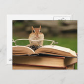 Buchliebhaber Postkarte (Vorne/Hinten)