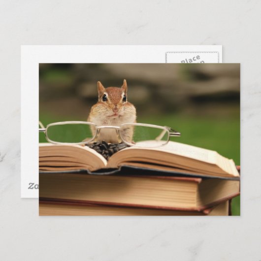 Buchliebhaber Postkarte (Vorne/Hinten)