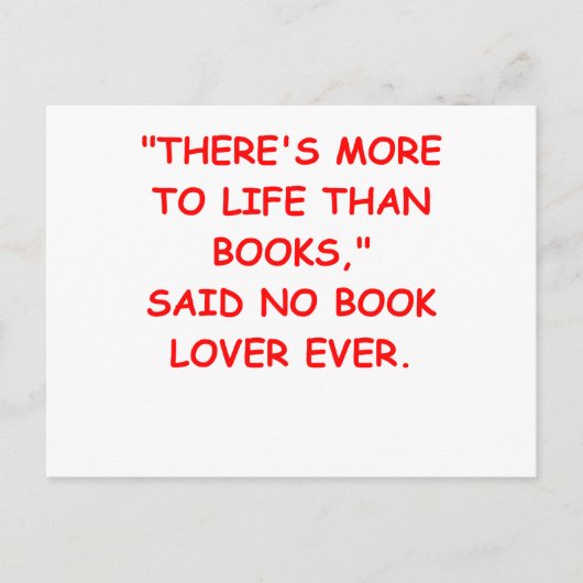 Buchliebhaber Postkarte (Vorderseite)