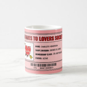 Buchliebhaber-Romantik-Leser-Pinkes individuelles Kaffeetasse