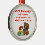 Buchliebhaber Silbernes Ornament (Rechts)