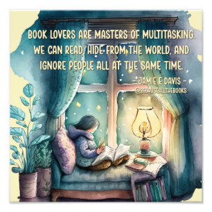 Buchliebhaber sind Meister des Multitasking Fotodruck