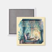 Buchliebhaber sind Meister des Multitasking Magnet (Vorderseite/Rückseite)