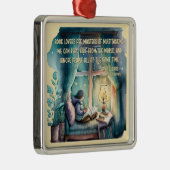 Buchliebhaber sind Meister des Multitasking Ornament Aus Metall (Rechts)