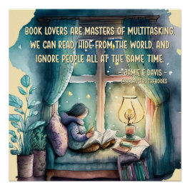 Buchliebhaber sind Meister des Multitasking Poster