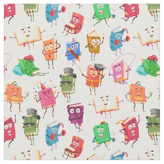 Buchliebhaber Stoff (Nahaufnahme)