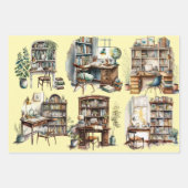 Buchliebhaber Umschlagpapier Geschenkpapier Set (Vorderseite 2)