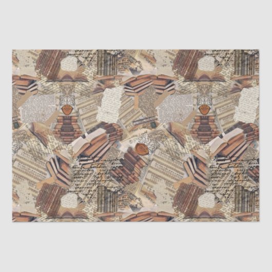 Buchliebhaber und Schriftsteller mittlere Geschenk Seidenpapier (Vorderseite)