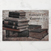 Buchliebhaber Vintag Schaumweinetikett (Einzelnes Label)