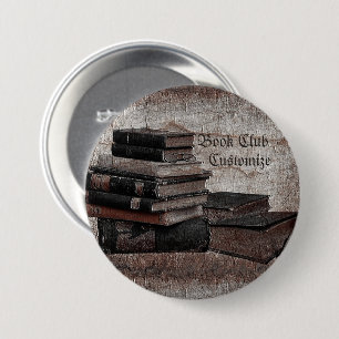 Buchliebhaber Vintage Buchclub Button