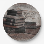 Buchliebhaber Vintage Buchklubpapiere Teller (Vorderseite)