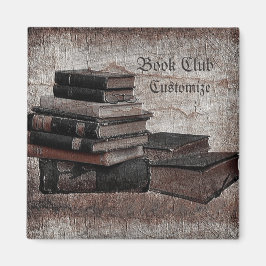 Buchliebhaber Vintager Buchclub Magnet