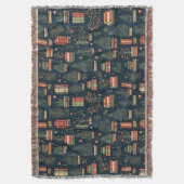 Buchliebhaber Weihnachten Decke (Vorderseite Vertikal)