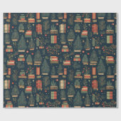 Buchliebhaber Weihnachten Geschenkpapier (Flach)