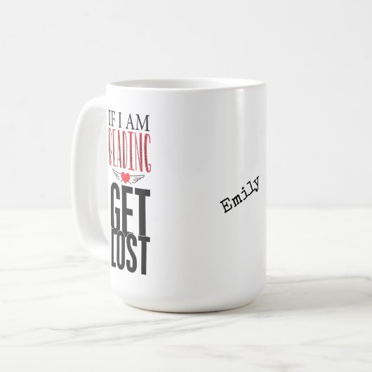 Buchliebhaber, wenn ich lese, verlieren kaffeetasse (Vorderseite Links)