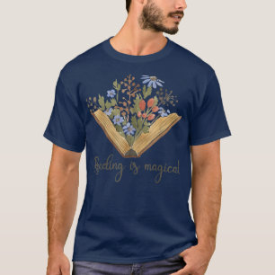 Buchliebhaber Wildblumen Buchlesen ist zauberhaft T-Shirt