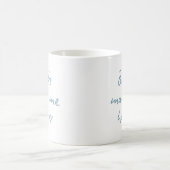 Buchliebhaber-Zitat Handschriftlich Blaues Skript  Kaffeetasse (Mittel)