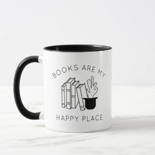 Buchliebhaber Zitat Schwarz-Weiß-Kaffeetasse Tasse