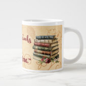 Buchliebhaber zitieren so viele Bücher so wenig Ze Jumbo-Tasse (Rechts)