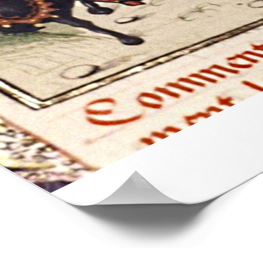 Buchmalerei Mittelalter Kreuzzug Poster (Ecke)