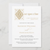 Buchmärchen 1 auf einer Hochzeit in der Zeitbiblio Einladung (Vorderseite)