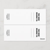 Buchmarkierungen für Wasserfarben Giraffe Postkarte (Rückseite)