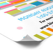 Buchmesse, Buchverkauf PTO PTA Fundraising Poster (Ecke)