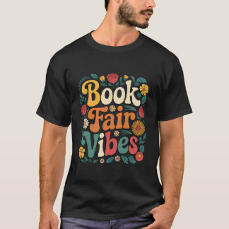 Buchmesse Stimmung Retro Lehrer Leseliebhaber Waag T-Shirt