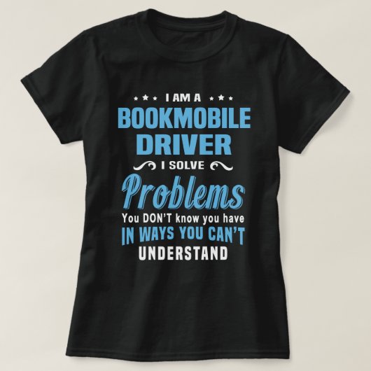 Buchmobil-Treiber T-Shirt (Design vorne)