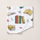Buchmuster Badhandtuch Set (Waschlappen)