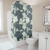 Buchmuster Duschvorhang (Beispiel)