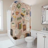 Buchmuster Duschvorhang (Beispiel)