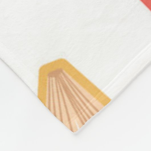 Buchmuster Fleecedecke (Ecke)