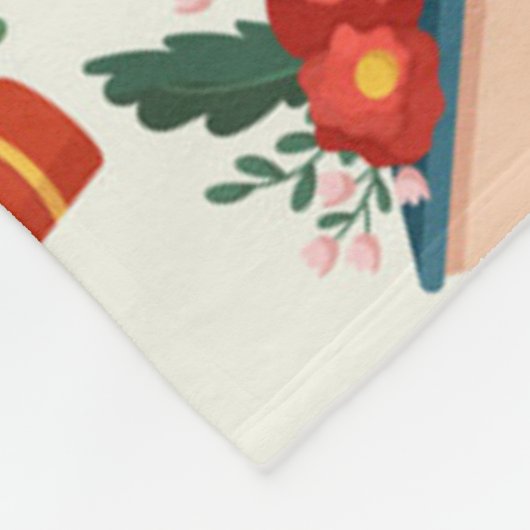 Buchmuster Fleecedecke (Ecke)