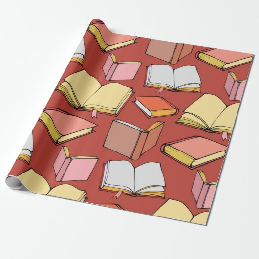 Buchmuster Geschenkpapier (Ungerollt)