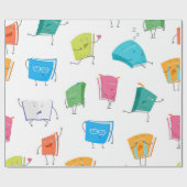 Buchmuster Geschenkpapier (Flach)